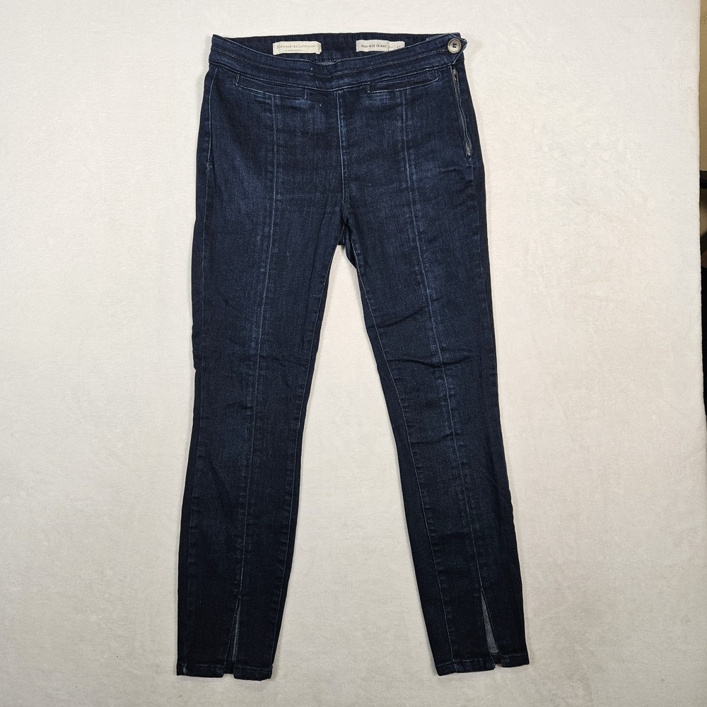 Anthropologie Pilcro and the Letterpress Blue High-Rise Skinny Jean Size 27